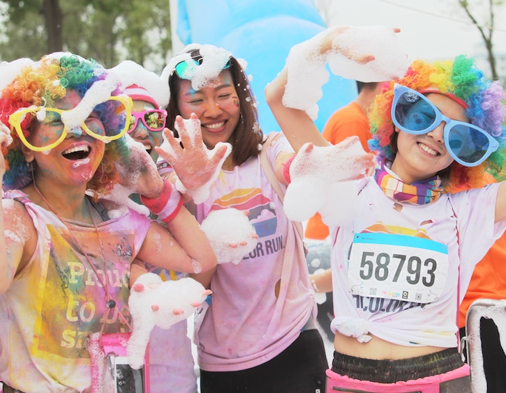 pain and foam fun at Color Run 2018