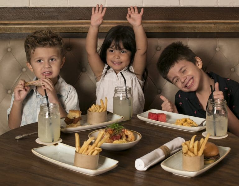 kids menu at brunch at the bird