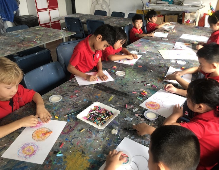 kids art class bilingual learning cultural immersion at hillside world academy