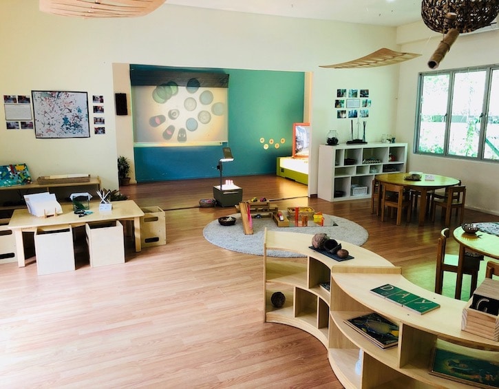 Blue House Preschool classroom environments are constructed purposefully to inspire, entice and encourage little curious explorers