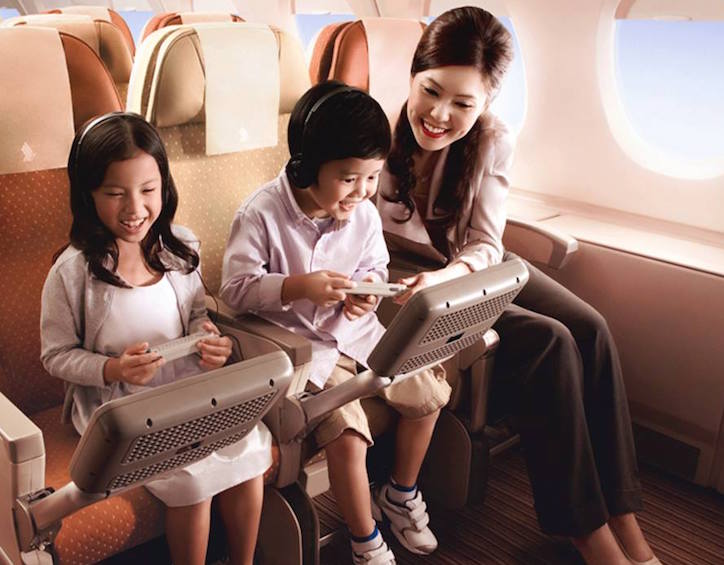 best family-friendly airlines singapore airlines krisworld entertainment system