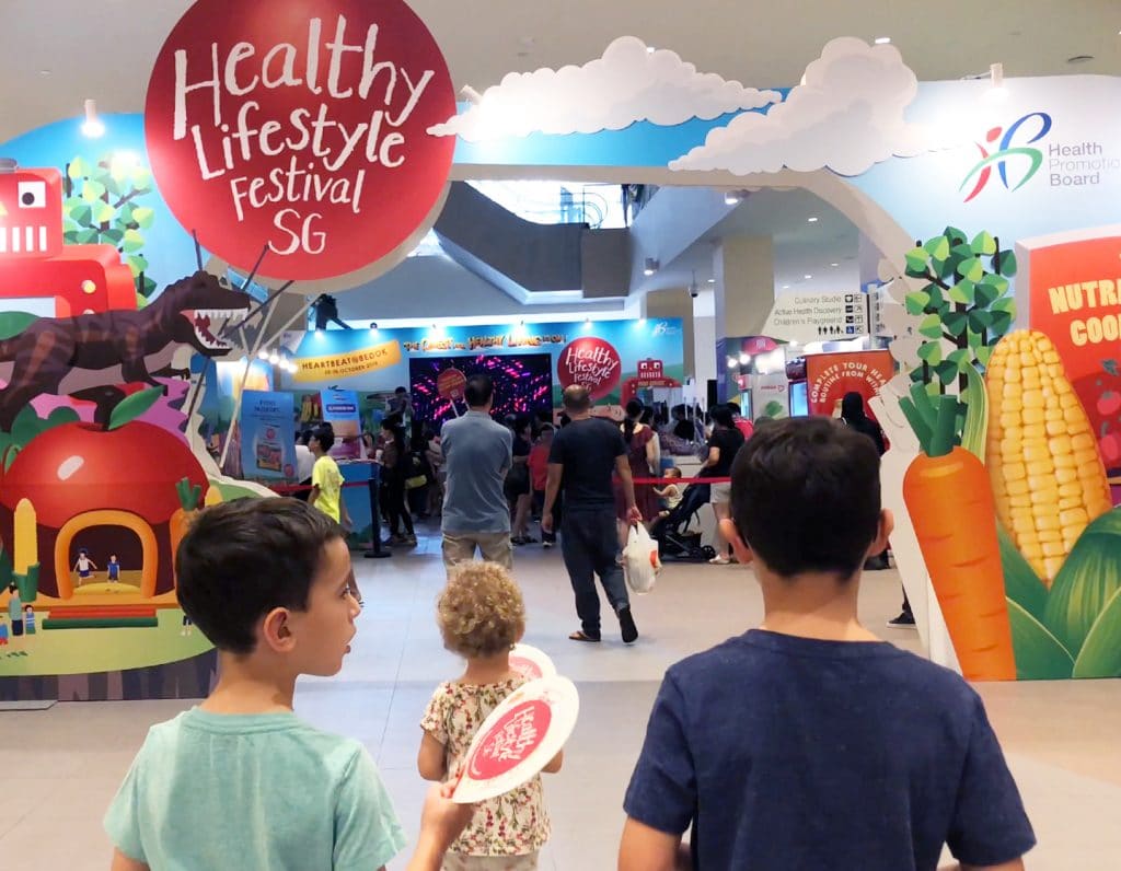 entrance to healthy lifestyle festival sg 2018 free fun for kids