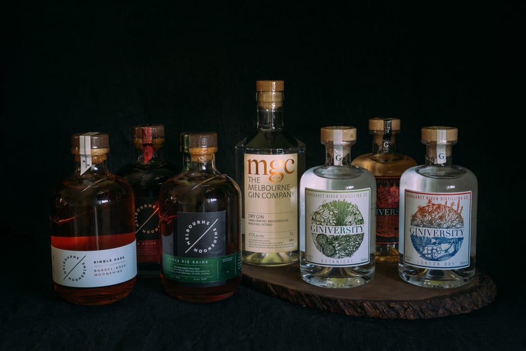 craft gin and moonshine from australia's Spirits and Penance at at online shopping site the Upmrkt