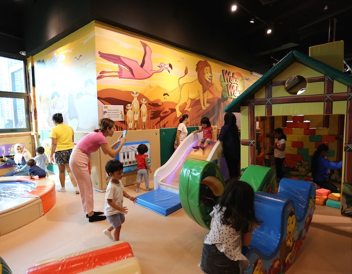 the toddler soft play area at waka waka indoor playground