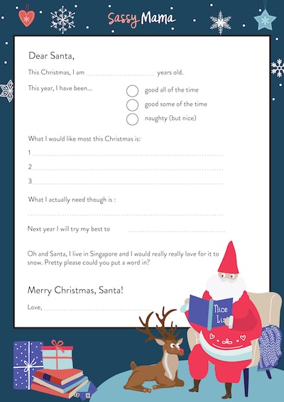 letter to santa 2019