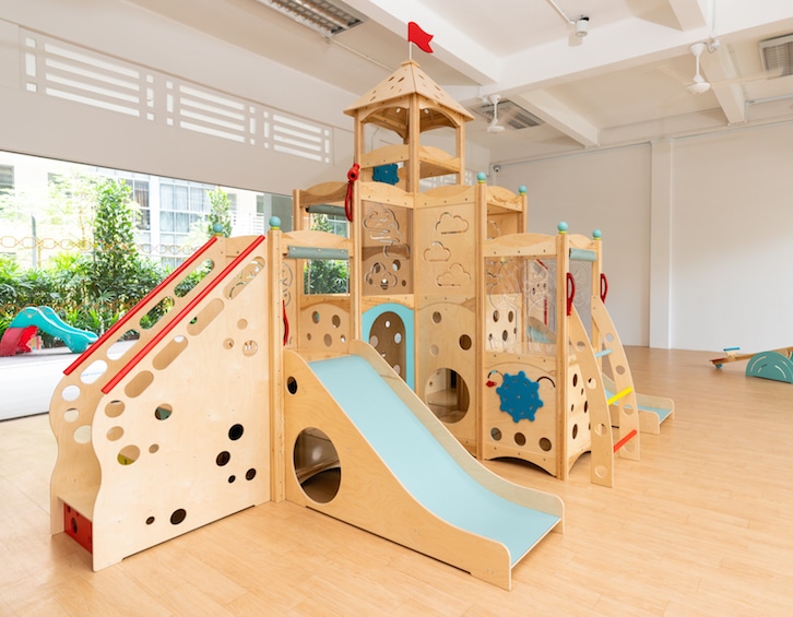 house on the hill montessori play structure