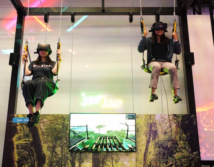 jump jump ride at headrock vr virtual reality theme park