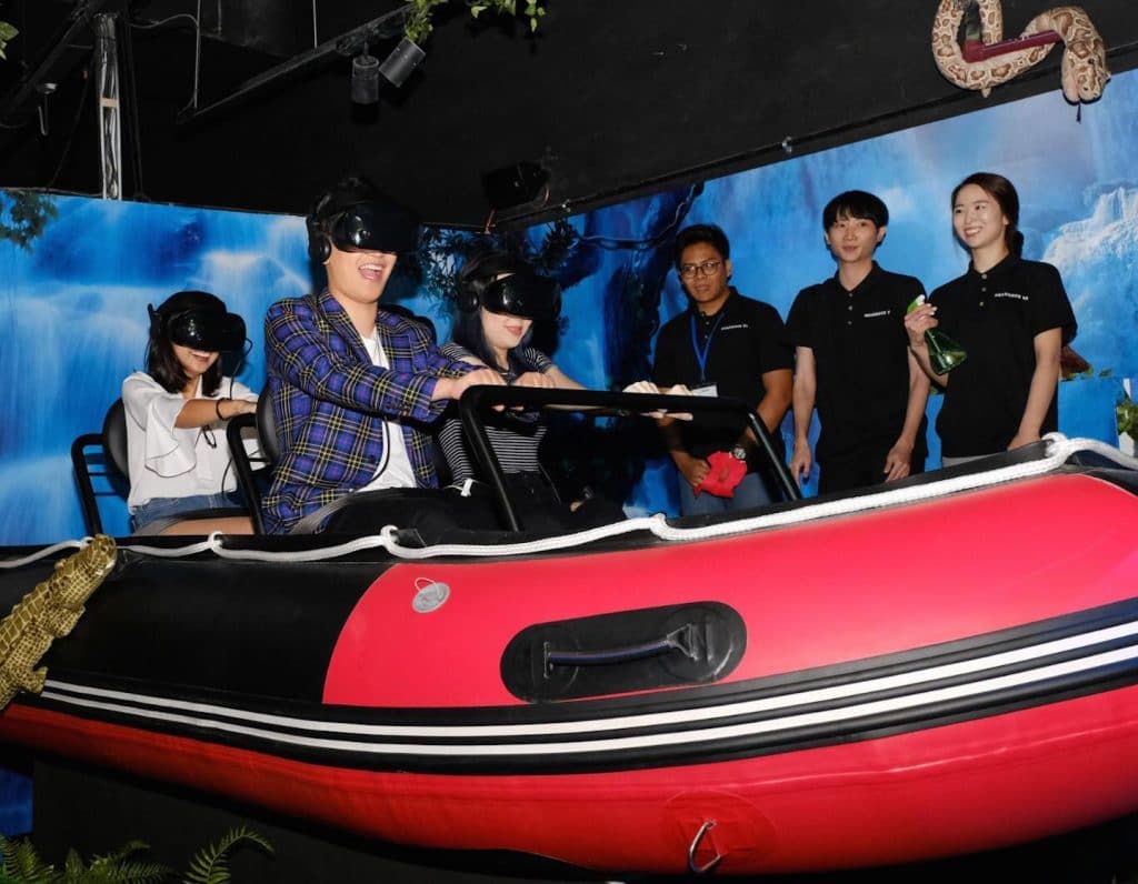 jungle rafting at HeadRock VR SIngapore's first virtual reality theme park