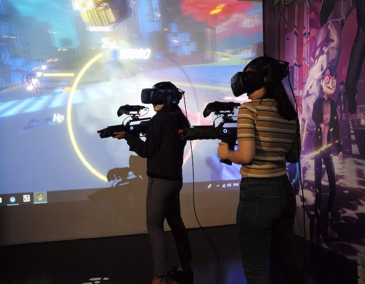 shooting game at headrock vr virtual reality theme park