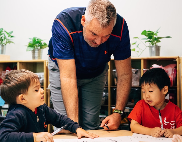 Author Todd Parr as part of SAS's visitors-in-residence program