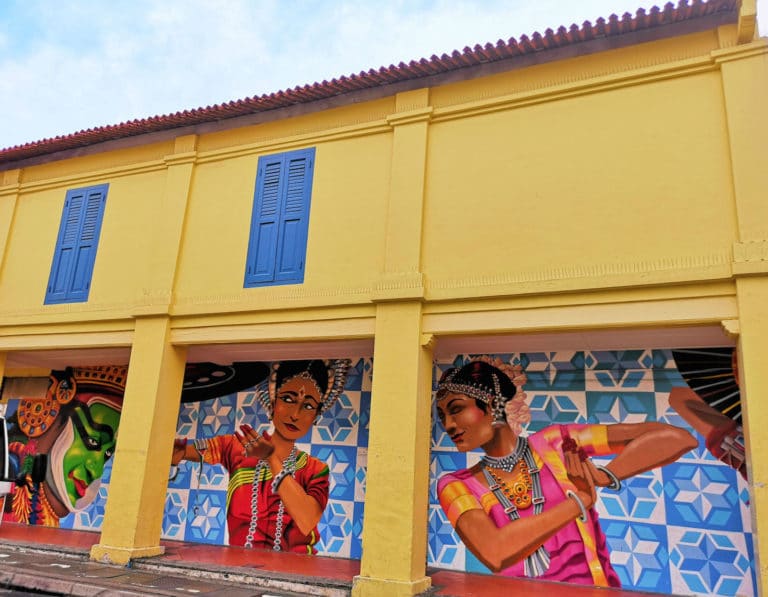 dancer mural at artwalk little india 2019