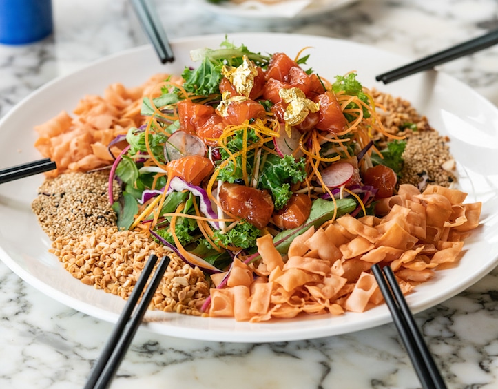 lucky lunar lo hei yu sheng for cny 2020 at chopsuey cafe