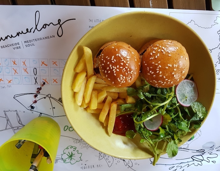 Kids menu at Summerlong