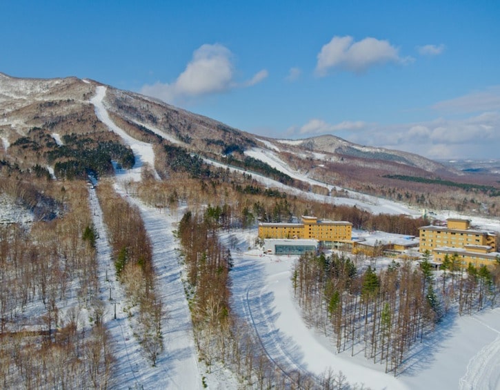 Club Med Sahoro is located right on its very own ski mountain near Hokkaido