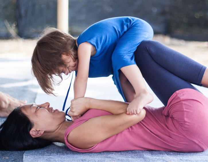 special bonding at the mother and child retreat in bali