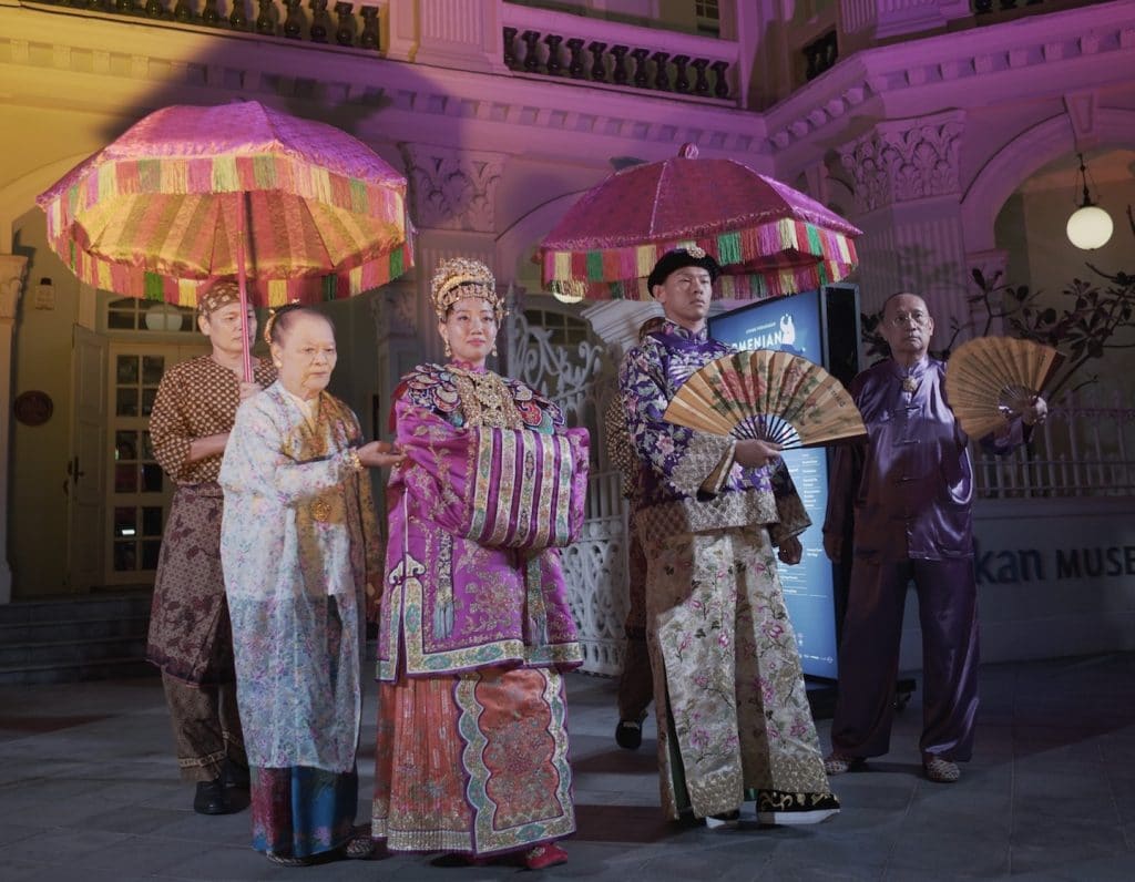 A traditional Peranakan wedding procession at the Singapore Heritage Festival's Armenian Street Party. Image courtesy of Singapore Heritage Festival 2019