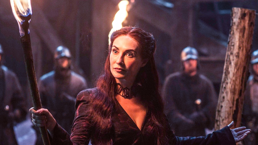 Lady Melisandre the red witch priestess on game of thrones