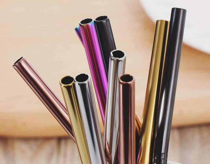 metal straws single-use plastic waste reduction