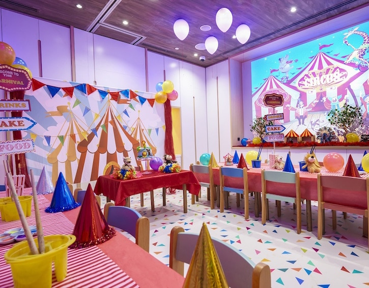 Indoor space rental for a birthday party in singapore at Buds Shangri La