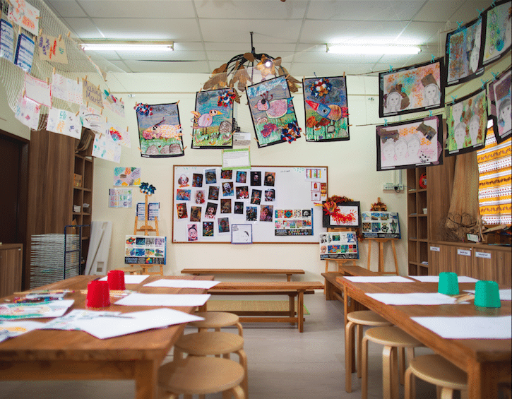 classroom at The Grange Institution 