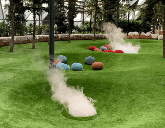 Puff! Foggy bowls add magical mist to the play area for little ones at Canopy Park