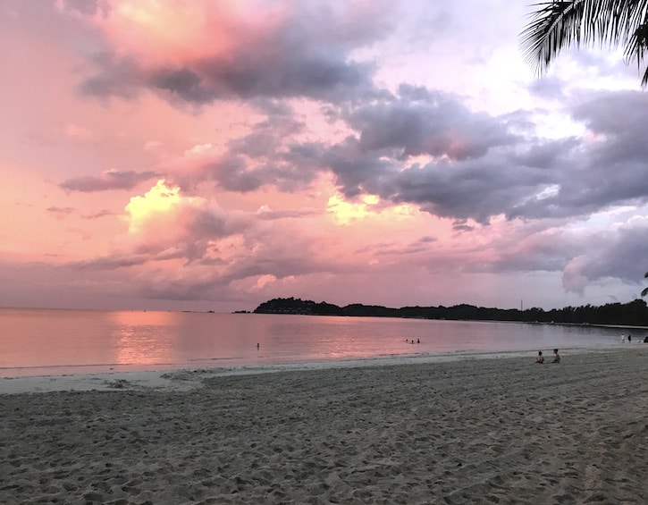Sunset at the beach at Nirwana Gardens Resort