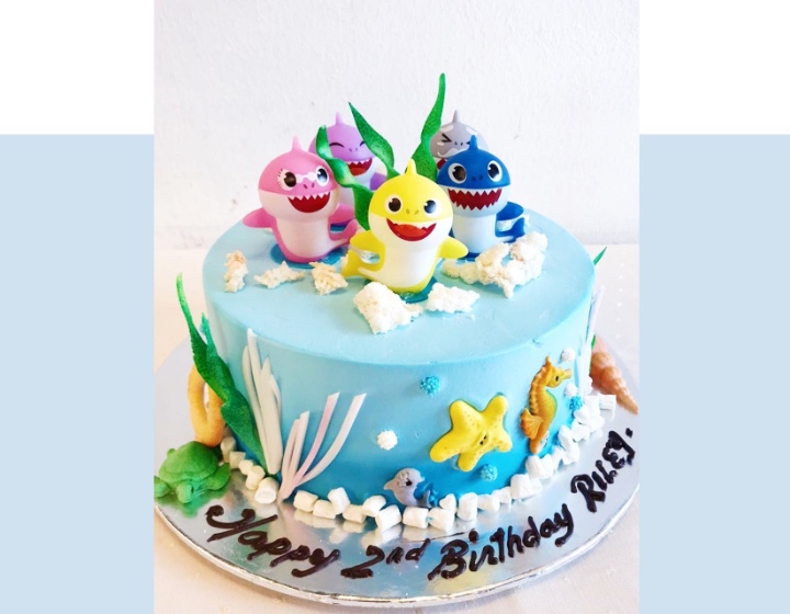birthday cakes singapore temptations baby shark cake unicorn cake