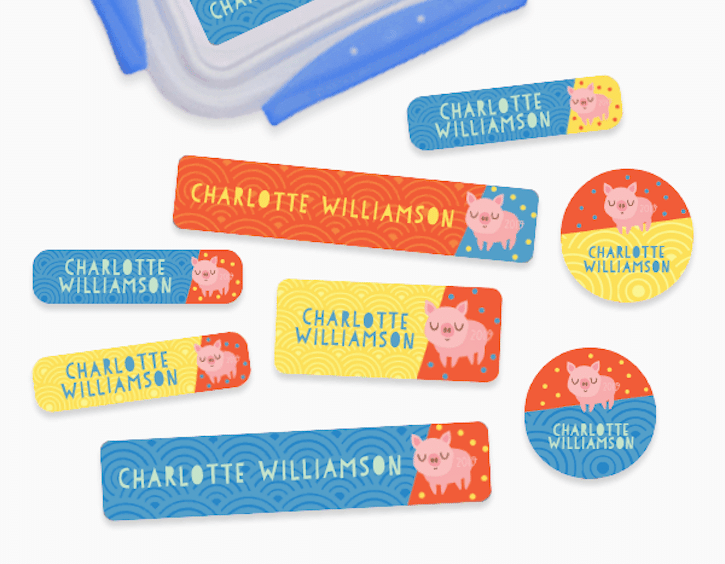 stuck on you sticker labels school supplies