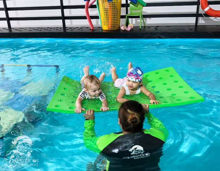 swimming lessons singapore AquaBambinos baby swimming class