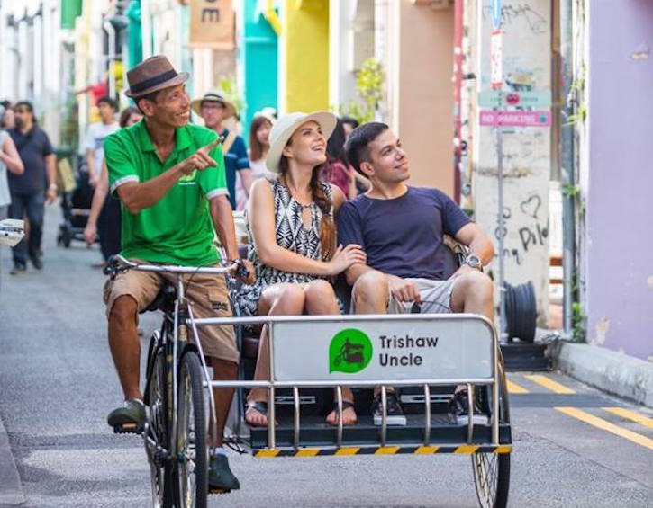 things to do with kids in singapore take a trishaw ride 