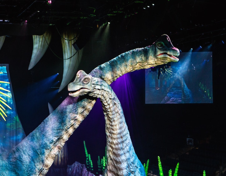 walking with dinosaurs live show at singapore sports hub