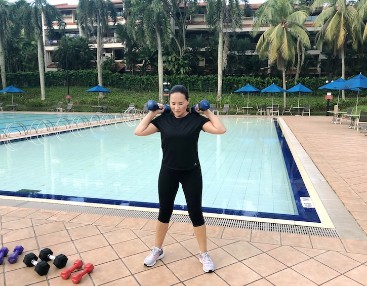 Anna Pak Burdin Morning Workout