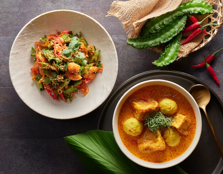 New restaurants in Foodie News Flash include Peranakan Indigo Blue Kitchen by Les Amis 