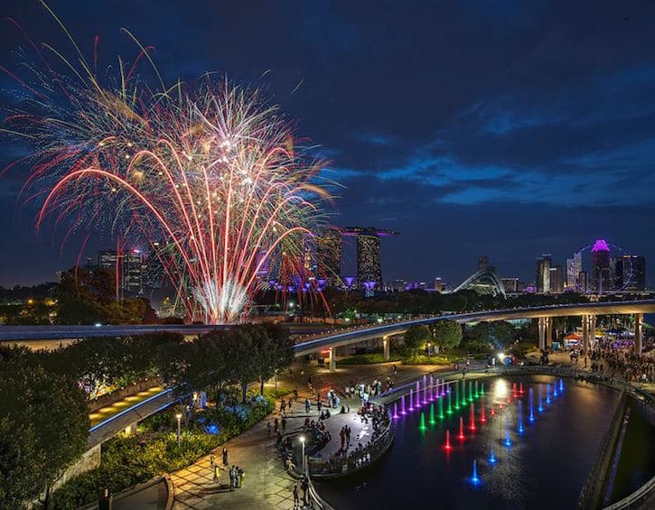 NDP fireworks locations for singapore national day