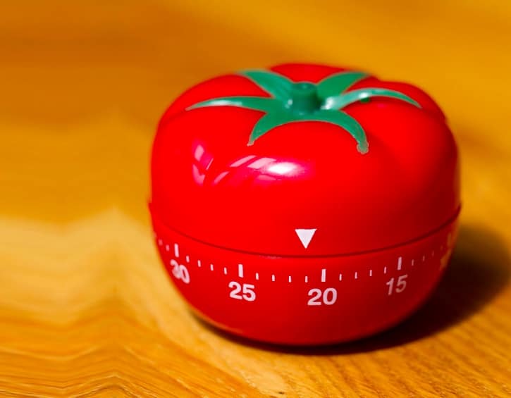 pomodoro clock studying tips