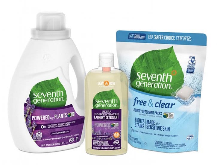 seventh generation free and clear laundry products