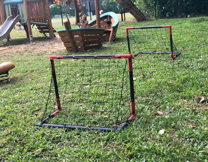 soccer nets at the new dempsey playground at baker & cook dempsey hill