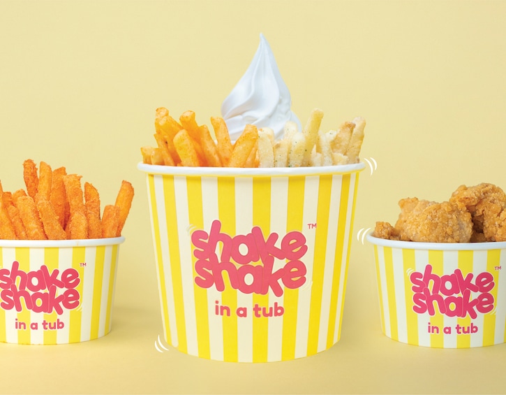 shake shake in a tub fries and ice cream is a trendy new snack combining sweet and savoury