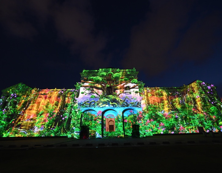 singapore night festival keep dreaming national museum facade