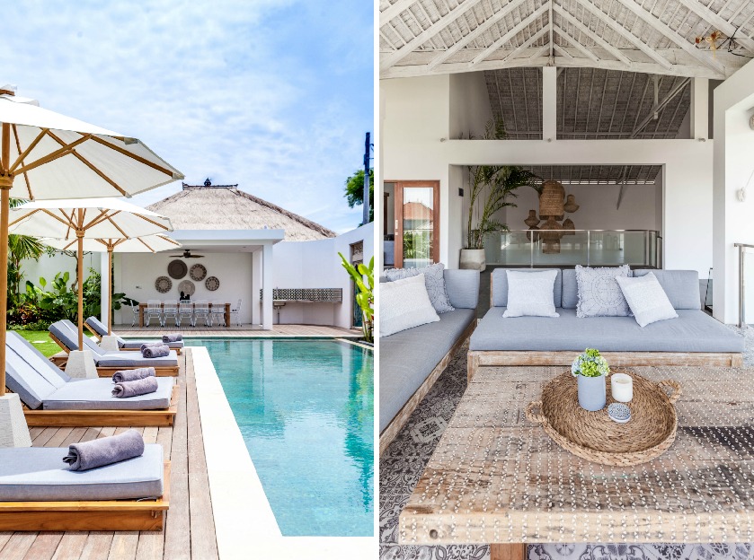 pool and outdoor dining at villa joju bali