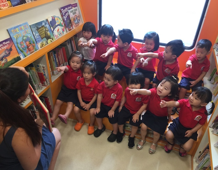 young children in the early years learning at maplebear midview city preschool