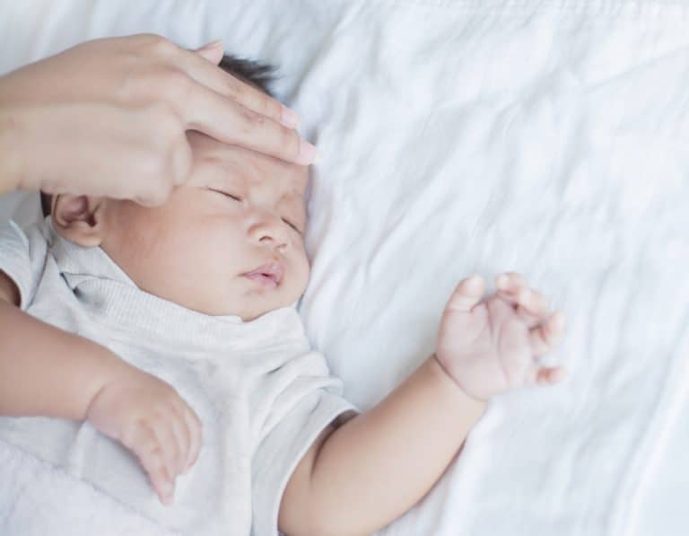 fever is a key symptom of measles in babies
