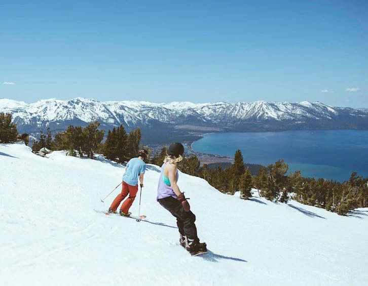 family ski holiday at heavenly lake tahoe