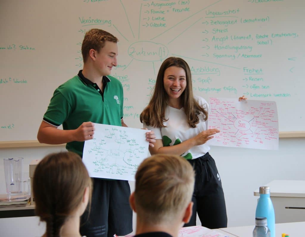 gess students discuss their future goals as part of university preparation