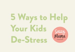 5 Ways to Help Kids De-Stress Infographic