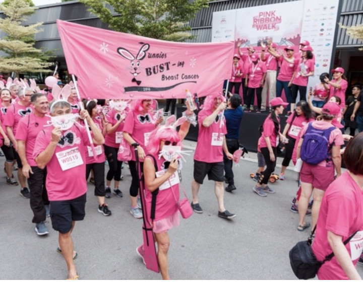 breast cancer awareness pink walk