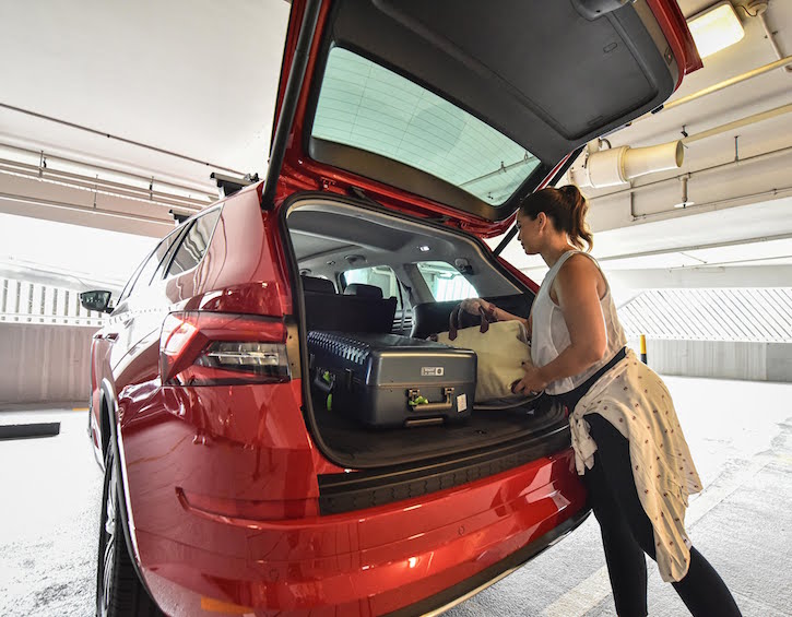 claire jedrek skoda kodiaq boot space luggage