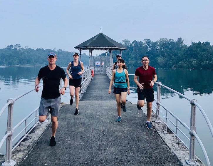 momentum bootcamps at macritchie reservoir