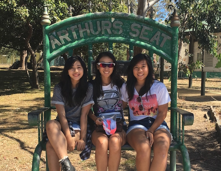 that mama laura koh on holiday with her daughters