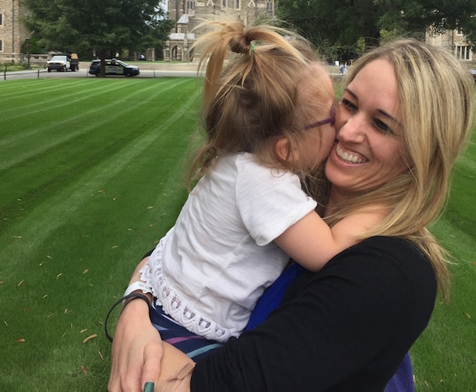 melinda pipes and daughter hazel at duke